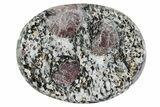1.5" Polished Garnets in Matrix Worry Stone - Photo 3
